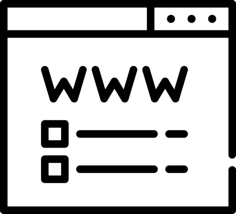 Domain Registration Outline Icon Svg Set, Free Vectors File